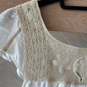 edme & esyllte Anthropologie BEAUTIFUL Beach Themed Blouse S Small